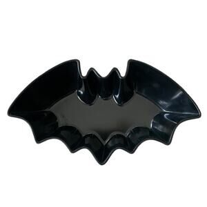 Christian Siriano BLACK BAT Melamine Bowls 7.5x2 Set of 4 Spooky Halloween NEW